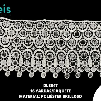 GUIPIUR POLIESTER BRILLOSO PLANO ONDAS DLB047 16 YDS/PQT BLANCO