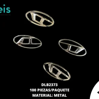 HERRAJES METAL D DLB2373 100 PZ/PQT PLATA