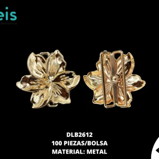 HERRAJE METAL METALICO DORADO 100 PZ/PQT DLB2612