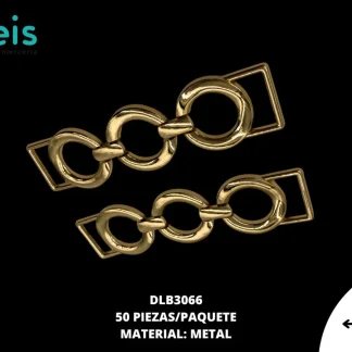 HERRAJE METAL DLB3066 50 PZ/PQT ORO