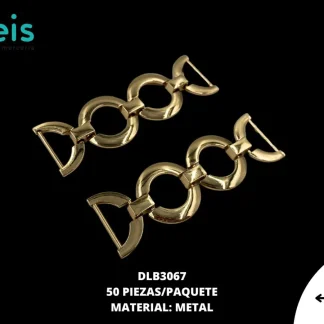 HERRAJES PLASTIMETAL DLB3067 50 PZ/PQT ORO