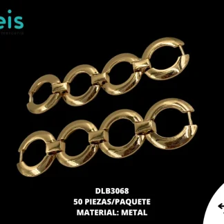 HERRAJE METAL DLB3068 50 PZ/PQT ORO