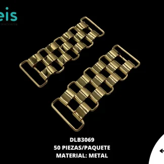 HERRAJE METAL DLB3069 50 PZ/PQT ORO
