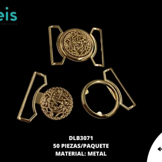 HEBILLA METAL DLB3071 50 PZ/PQT DORADO