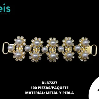 HERRAJE CON PERLAS DLB7227 100UDS/PAQ
