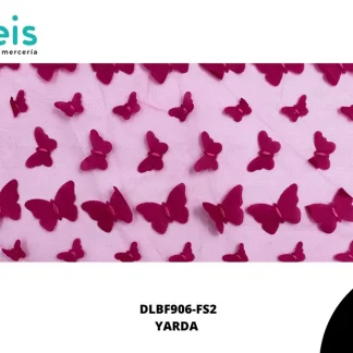 TELA ORGANZA MARIPOSAS REF: DLF906 FIUSHA 2