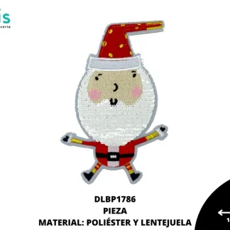 PARCHES LENTEJUELA SANTA CLAUS CABEZON DLBP1786