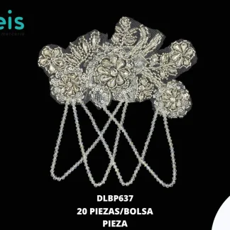 APLICACIÓN PEDRERIA CON CADENA REF. DLBP637 PLATA