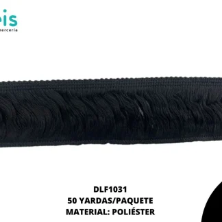 FLECO SEDA 6cm DLF1031 50 YDS/PQT NEGRO