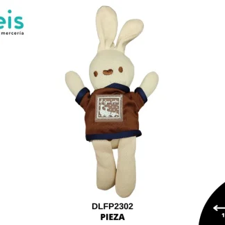 MINI PELUCHE CONEJO CON CAMISA REF: DLFP2302