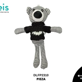 MINI PELUCHE OSO SUETER NEGRO REF. DLFP2310