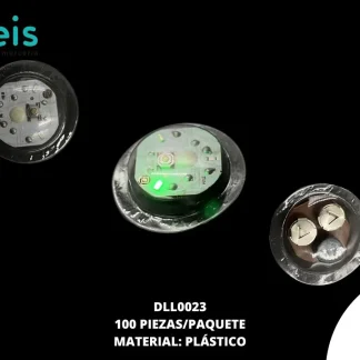 LUZ LED MUSICAL REDONDO DLL0023 100 PZ/PQT MULTICOLOR