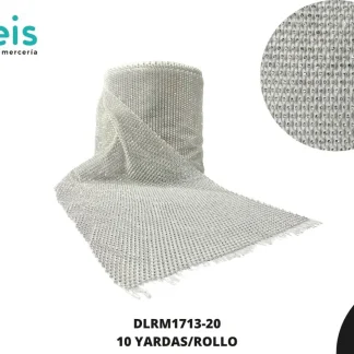 MALLA BASE BLANCA PIEDRA CRISTAL 20CM 10YARDAS/ROLLO