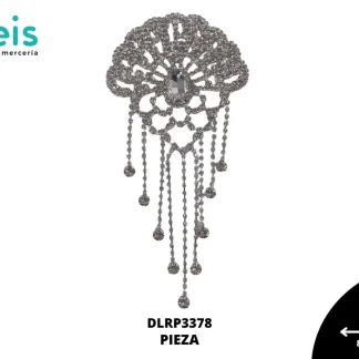 ADORNO PEDRERIA DLRP3378 PLATA CRISTAL