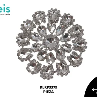 ADORNO PEDRERIA DLRP3379 PLATA CRISTAL