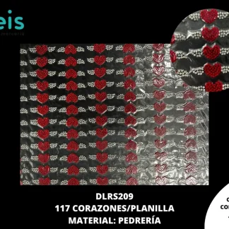 PLANILLAS PEDRERIA CORAZON CON117/PZS ALAS DLRS209