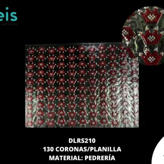 PLANILLA PEDRERIA CORONA 130/PZS ROJA DLRS210