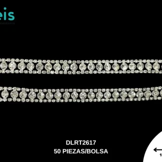 TIRANTE PARA BRASIER CON PEDRERIA 16CM 25 PARES/BOLSA DLRT1626