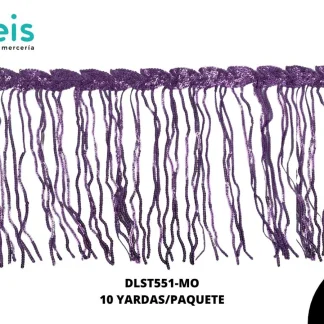 FLECO LENTEJUELA 10YARDAS/PQT REF: DLST551 MORADO