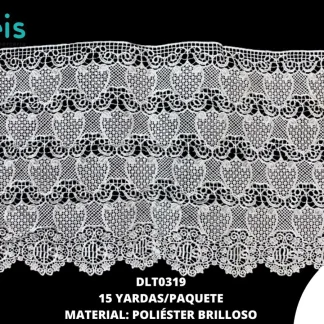 GUIPIUR POLIESTER BRILLOSO PLANO DLT0319 15 YDS/PQT BLANCO