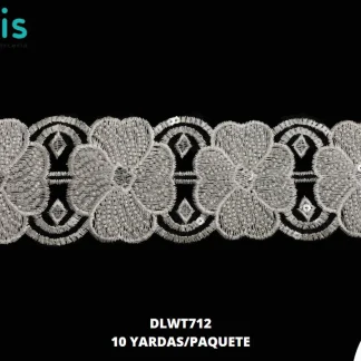 GUIPIUR SEDA DE LECHE CEREMONIAS DLWT712 BLANCO 7.5 CM 10 YARDAS/PAQUETE