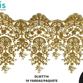 GUIPIUR SEDA DE LECHE CEREMONIAS DLWT714 DORADO 28 CM 10 YARDAS/PAQUETE