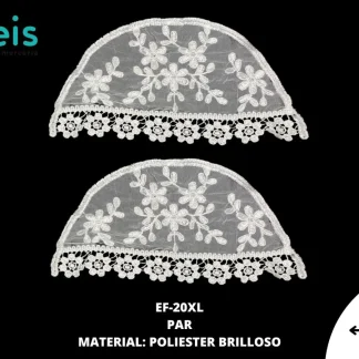 MANGA POLIESTER POR PAR PLANA EF-20 BLANCO EXTRA GRANDE