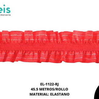 ELASTICO BRILLANTE 1.5CM ROJO