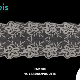 GUIPIUR SEDA DE LECHE TUL EM1208 BLANCO 10 CM 15 YARDAS/PAQUETE