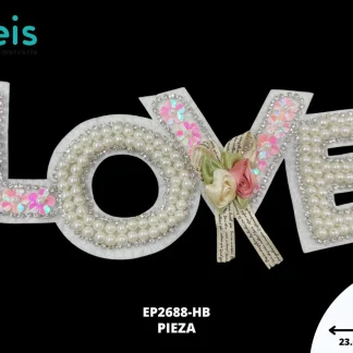 PARCHES PEDRERIA LETRAS LOVE EP2688-HB