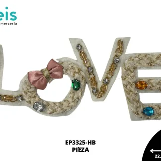 PARCHES PEDRERIA LOVE CON CADDENA EP3325-HB