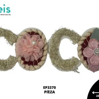 PARCHES PEDRERIA COCO CON FLORES EP3370