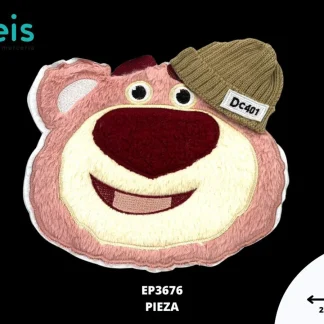 PARCHES BORDADOS Y ESTAMBRE OSO LOTSO TOY STORY RE EP3676 23cmX22cm ROSA