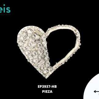 PARCHES PEDRERIA CORAZON MITAD EP3937-HB BLANCO