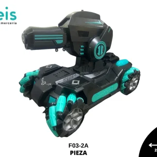 JUGUETES CARRO CONTROL REMOTO LANZADOR F03-2A 28cmX17cm