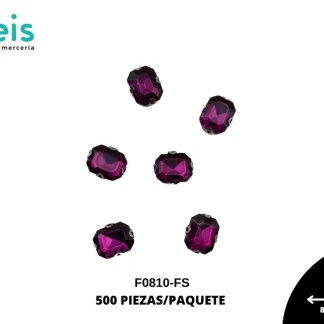 REMACHES METAL PIEDRA COSTURA F0810-FS 8mmX10mm 500 PZ/PQT FUCSIA