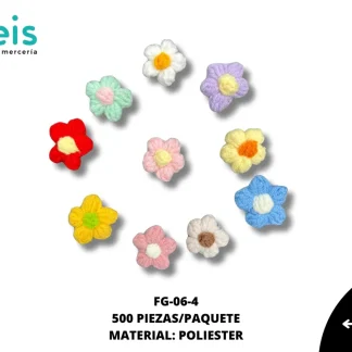 FLORES LANA POLIESTER 500 PZ/PQT FG-06-4 MULTICOLOR