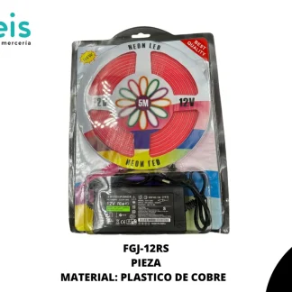 LUCES PARA EXTERIOR 12 V FGJ-12RS 5 MTS/PZ ROSADO