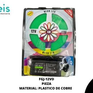 LUCES PARA EXTERIOR 12 V FGJ-12VD 5 MTS/PZ VERDE