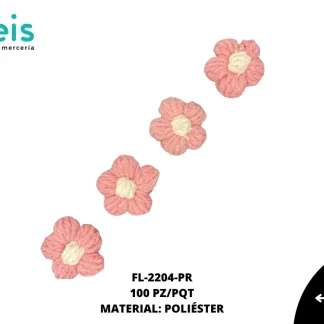 FLOR LANA 4 CM FL-2204-PR 100 PZ/PQT PALO DE ROSA