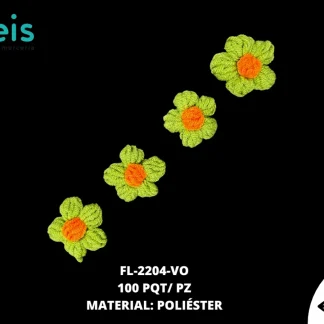 FLOR LANA 4 CM FL-2204-VO 100 PZ/PQT VERDE OLIVA