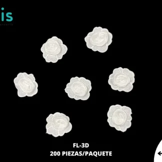 FLOR SEDA DE LECHE 3D FL-3D BLANCO
