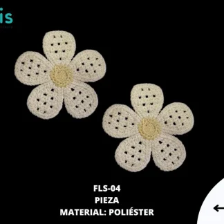 PARCHES FLOR FLS-04 100 PZ/PQT HUESO