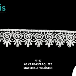 GUIPIUR POLIESTER BRILLOSO PLANO FT-17 BLANCO