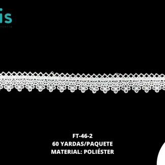 GUIPIUR POLIESTER BRILLOSO PLANO FT-46-2 BLANCO