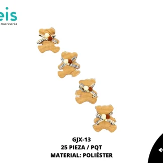 MINI PELUCHE OSO MOÑO 25 PZ/PQT