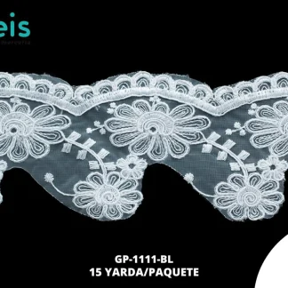 GUIPIUR SEDA DE LECHE CEREMONIAS GP-1111-BL BLANCO 8.5 CM 15 YARDAS/PAQUETE