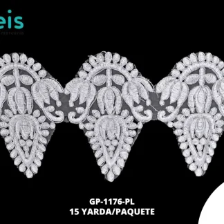 GUIPIUR SEDA DE LECHE CEREMONIAS GP-1176-PL BLANCO 12 CM 15 YARDAS/PAQUETE