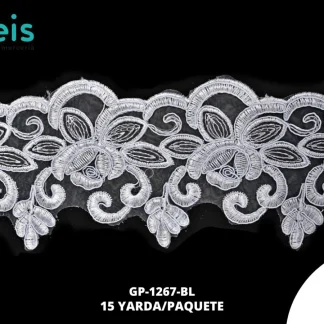 GUIPIUR SEDA DE LECHE CEREMONIAS GP-1267-BL BLANCO 10 CM 15 YARDAS/PAQUETE