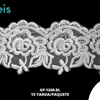 GUIPIUR SEDA DE LECHE CEREMONIAS GP-1268-BL BLANCO 10 CM 15 YARDAS/PAQUETE